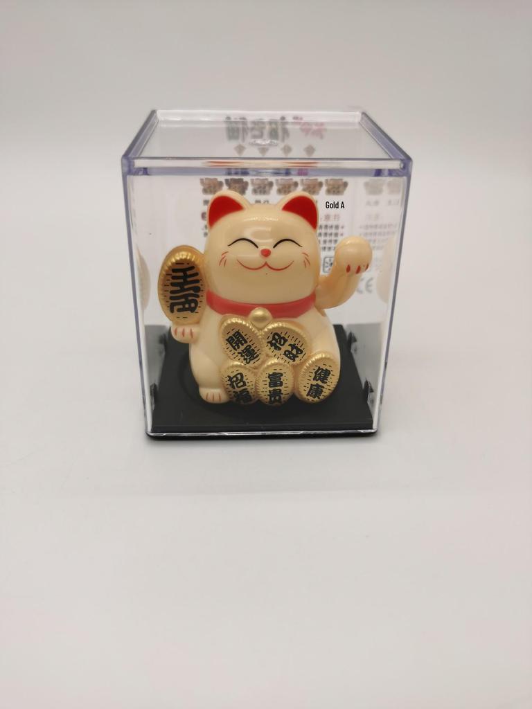Solarbetriebene Winkekatze Figur - Kreatives Ornament und Einzigartiges Geschenk