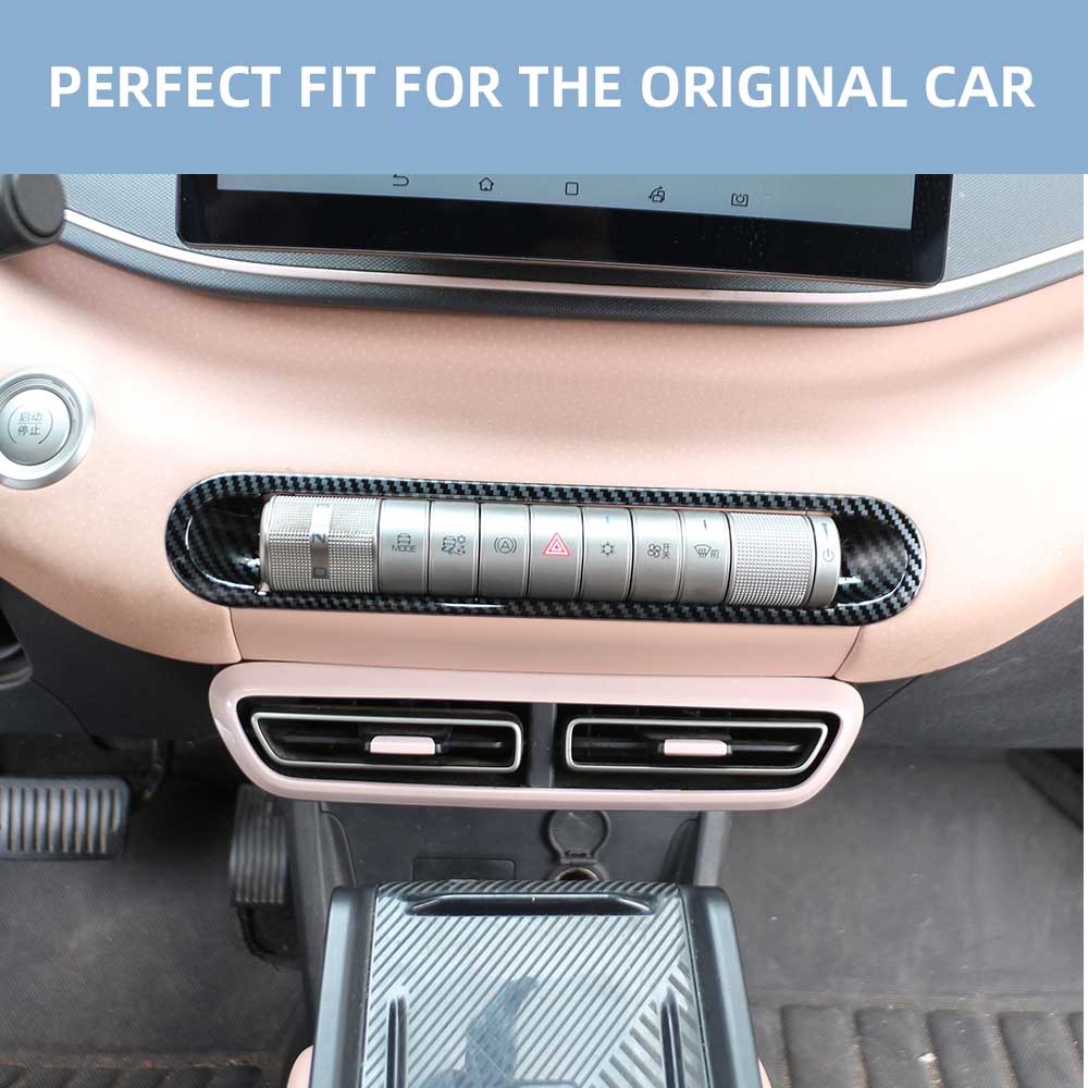 For BYD Dolphin Mini Seagull Dolphin Surf 2025 2025 Center Console Sticker AC Air Button Panel Frame Cover Interior Accessories
