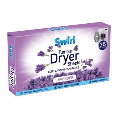 Swirl Lavender Dryer Sheets (Pack of 35)