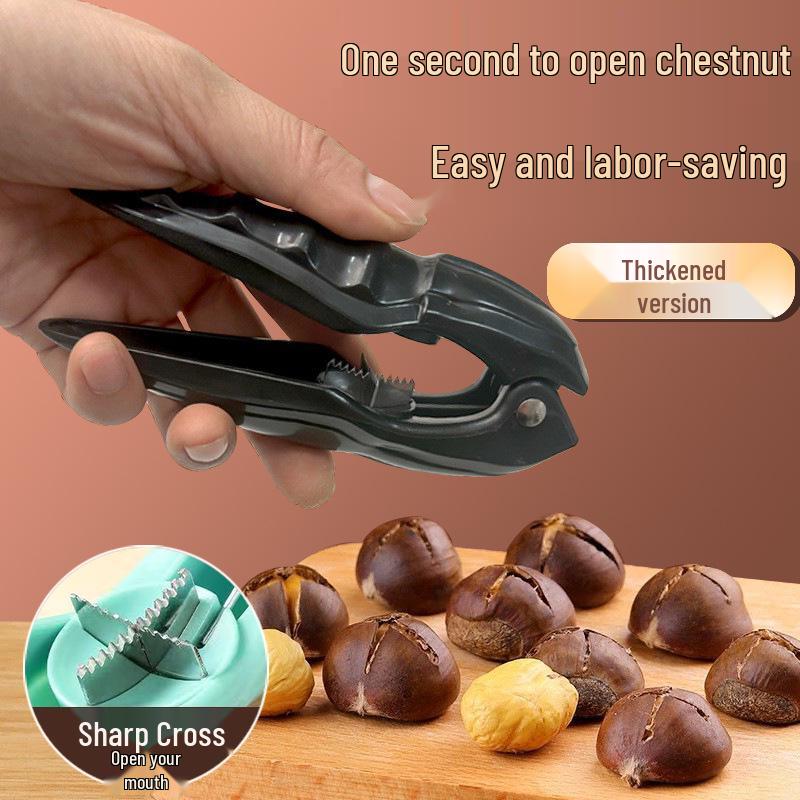 

Nut & Fruit Pit Chestnut Opener: Multi-functional Shell & Skin Remover Tool