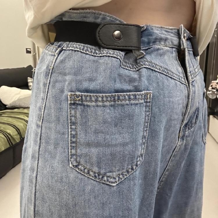 Women’s Adjustable Invisible Waist Cinching Belt Elastics Cloth Strap For Pants Comfortable Secure Fit