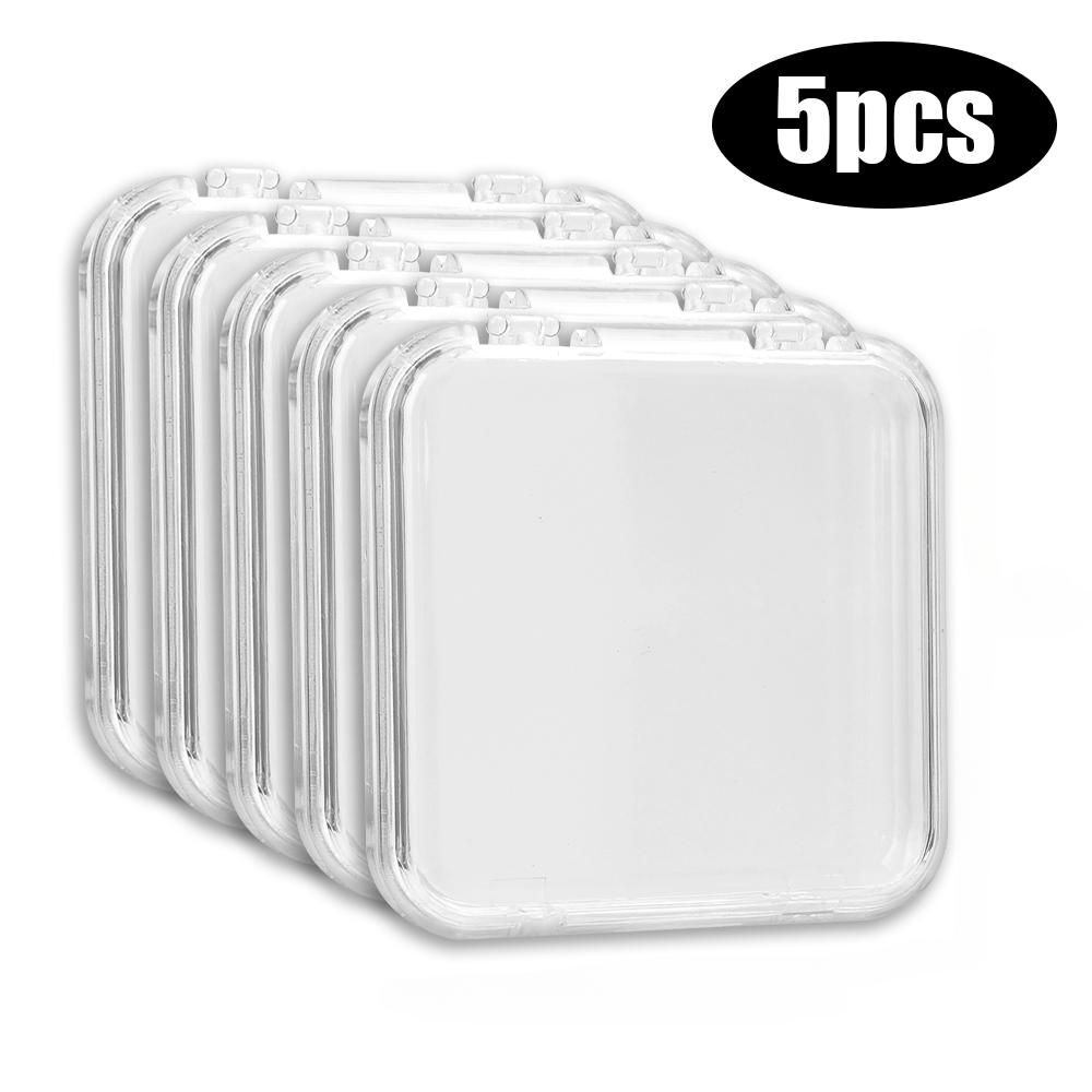 

Прозрачная квадратная коробка для хранения Мини портативные упаковочные коробки Контейнер для украшений, серег, колец, браслетов Упаковка Органайзеры-кейсы