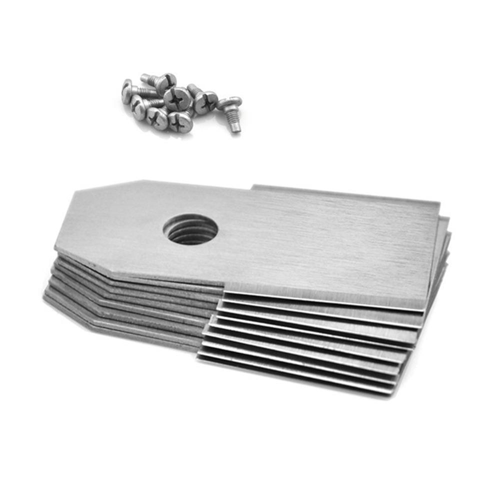 18Pcs for Husqvarna Lawn Mower Stainless Steel Replacement Cutting Blades, 35 x 18mm