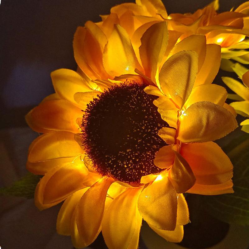 Sunflower Table Lamp LED Nightlight Besides Lamp USB Rechargeable Lamp Light Gift Bedroom Home