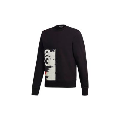 Y-3 Felpa con Cappuccio e Maniche Lunghe con Stampa Logo Uomo Top Nero GK4387