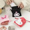 Genuine Hello Kitty Kuromi Melody Cogimyun Plush Drawstring Bag Kawaii Coin Purse Store Small Objects Girl Birthday Gift