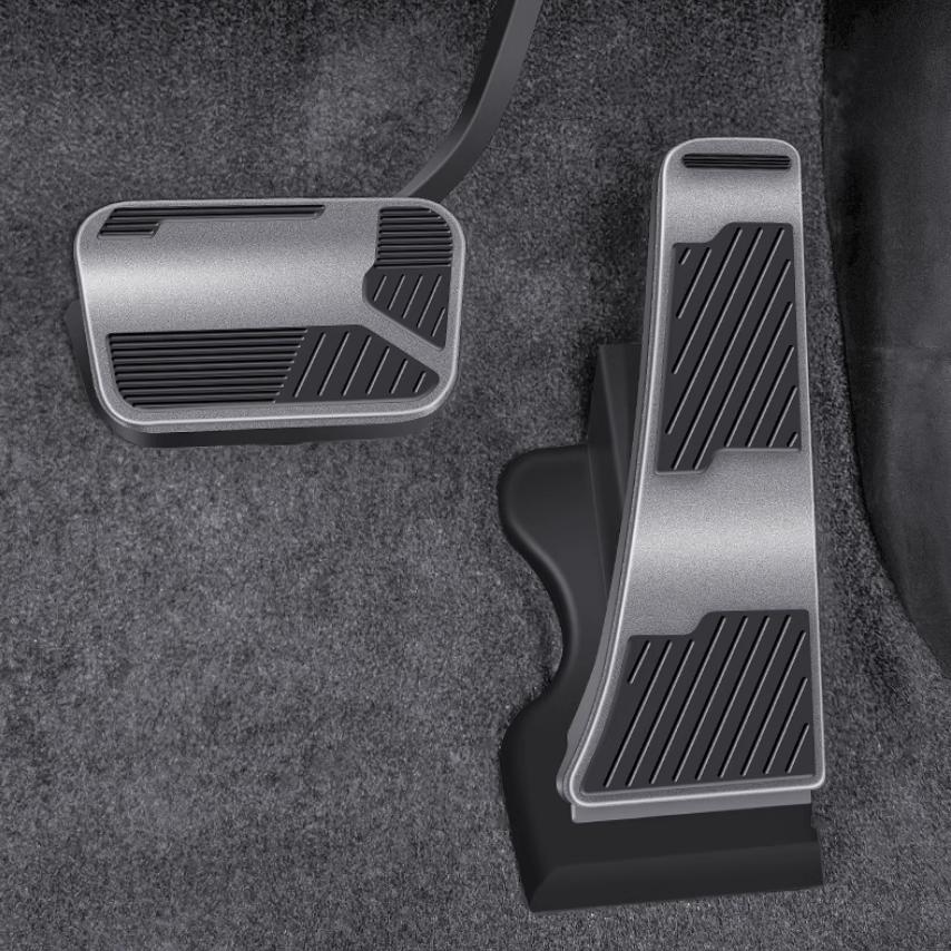 For BYD Song L 2023 2024 Car Accelerator Pedal Anti-skid Pad Gas Brake Panel Cover Aluminium Alloy Modification Auto Accessories