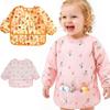 Adjustable Neckline Baby Bibs Waterproof Kids Art Smock New Toddler Painting Apron  Baby Feeding