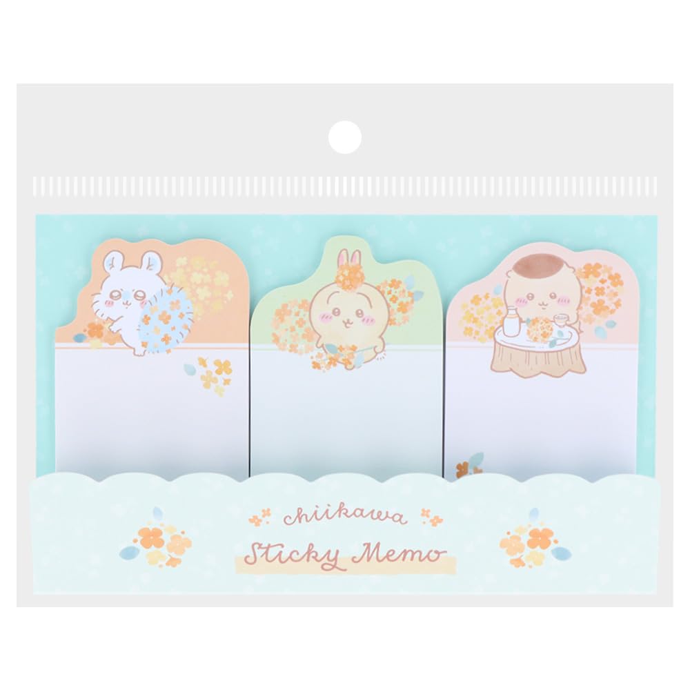 Sunstar Stationery Chiikawa Sticky S2840758 Notes, Die-Cut, Mint,