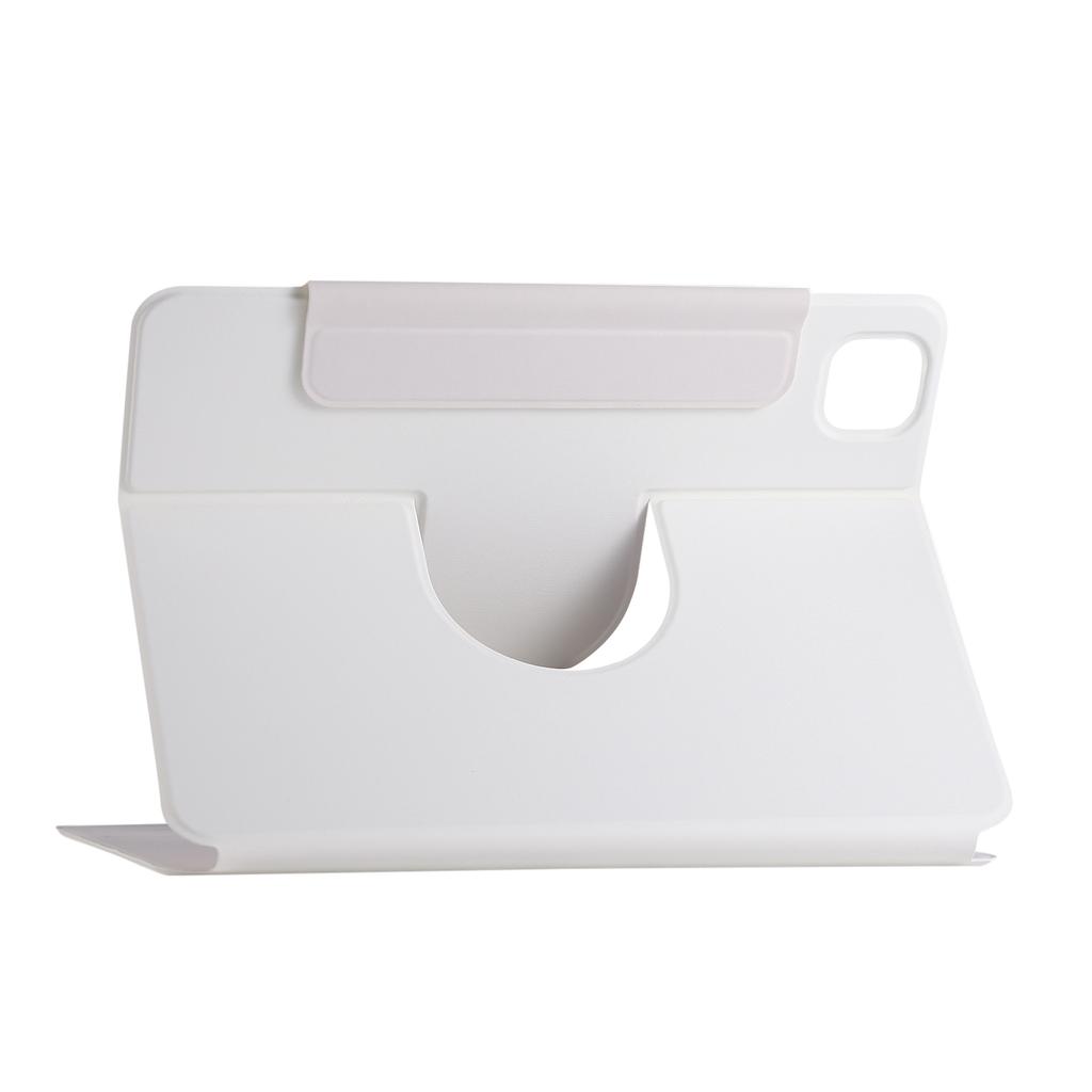 For iPad (2025)/10.9 (2022) Case Magnetic Detachable Rotating Stand Acrylic + Leather Tablet Cover