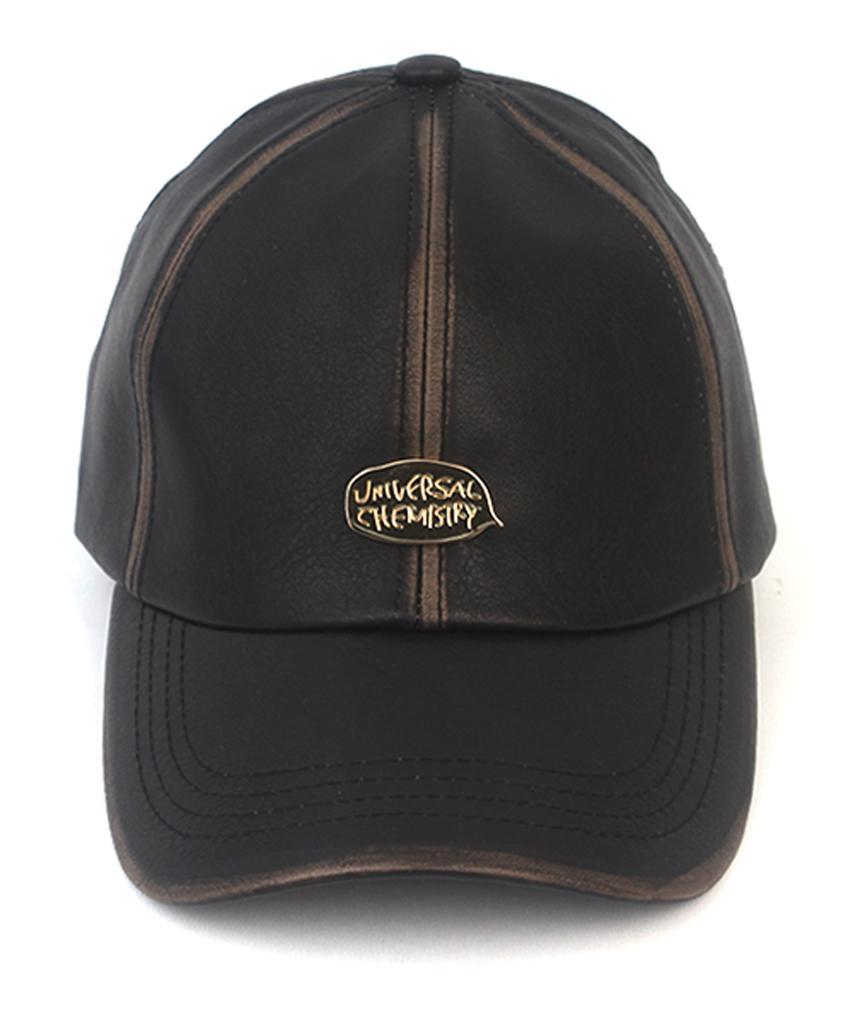 Yunibeosyeolkemiseuteuli Vintage Leather Black Ballcap