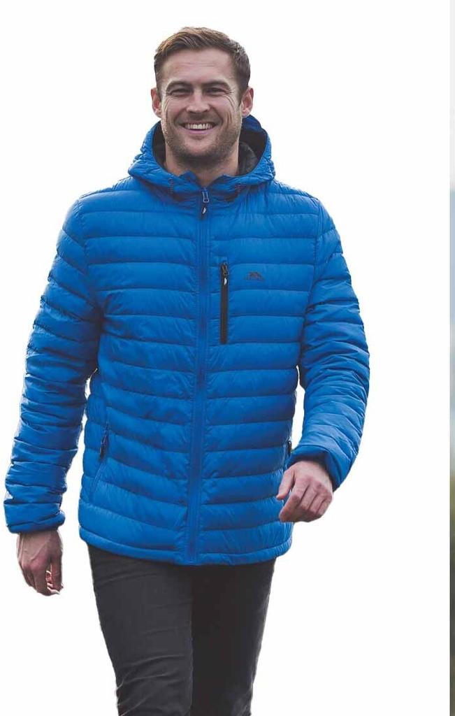 Jacket Trespass Digby Down Packaway Jacket Men Blue