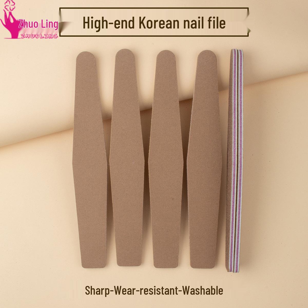 

Korean-Style Durable Waterproof Washable Nail File Buffing Strip Diamond