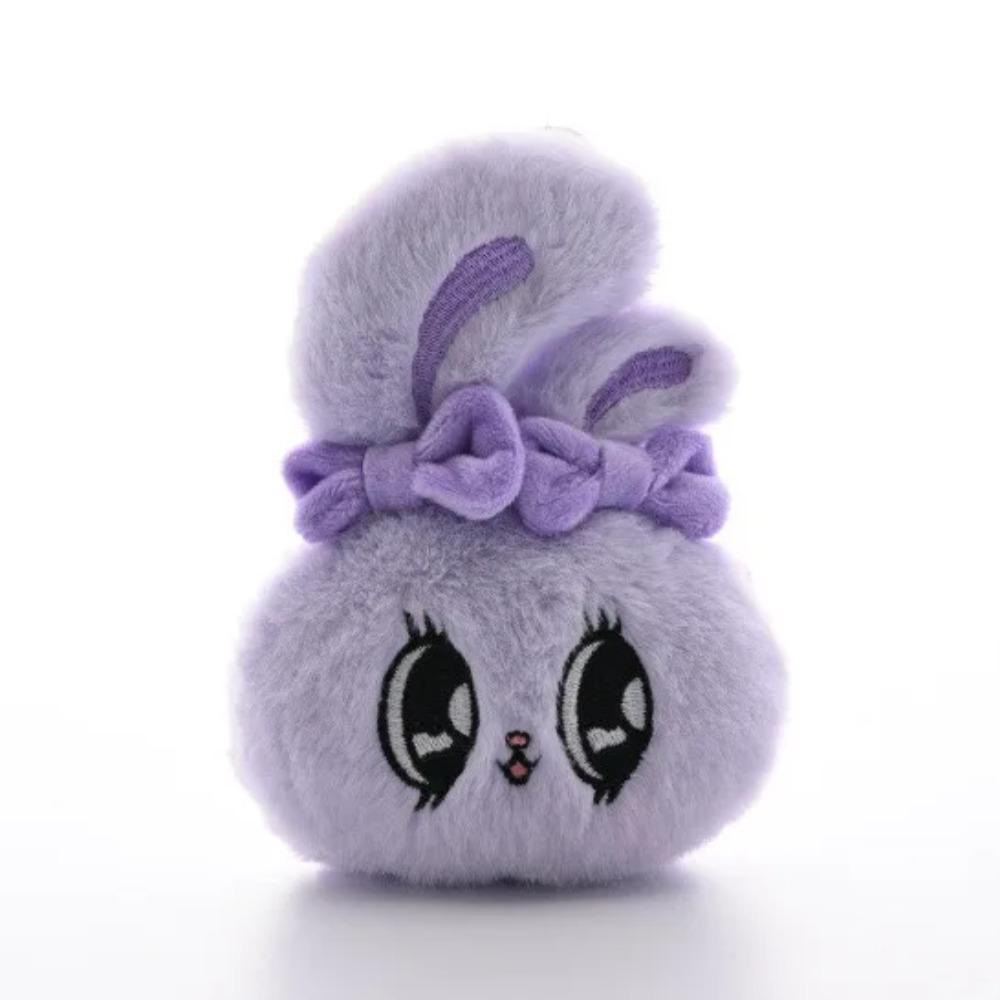 

13cm Kawaii Big Eyes Rabbit Plush Toy Sweetheart Bowknot Keychain Lovely Backpack Purse Bag Handbag Stuffed Pendant Gift about 13cm