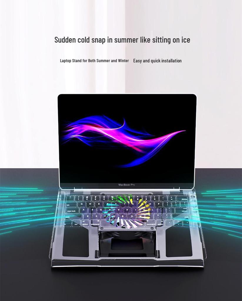King Kong Z Series Laptop Stand: Ice Ridge Cooling, Hollowed-Out Design, Eight-Speed Height Adjustment, Stable Heat Dissipation.