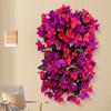 2pcs Artificial Hanging Bougainvillea Flowers, 55cm Silk Trailing Vines With Lifelike Petals And Leaves For Outdoor Balcony