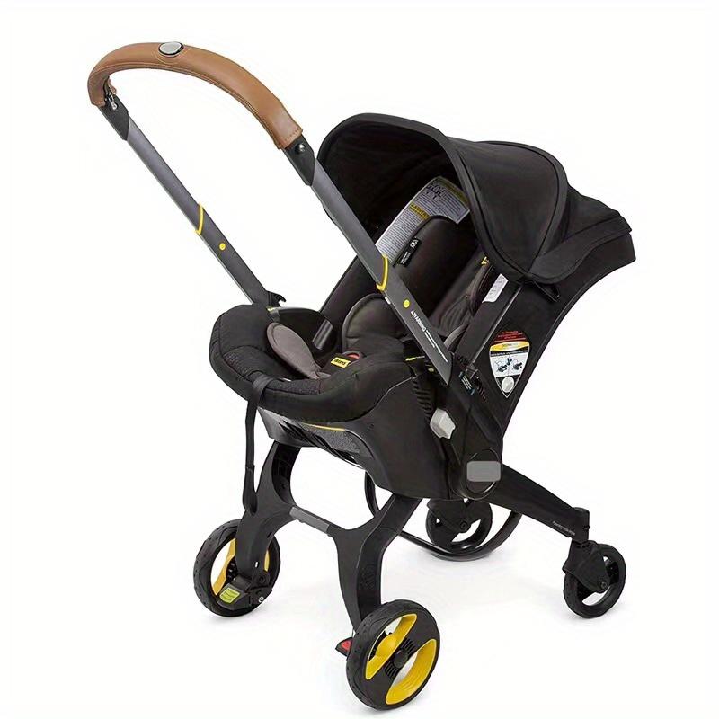 Stroller Handle Cover Handle Sleeve Cover Removable PU Leather Bumper Handlebar Sleeve Protect Case for Baby Stroller Dust-Proof