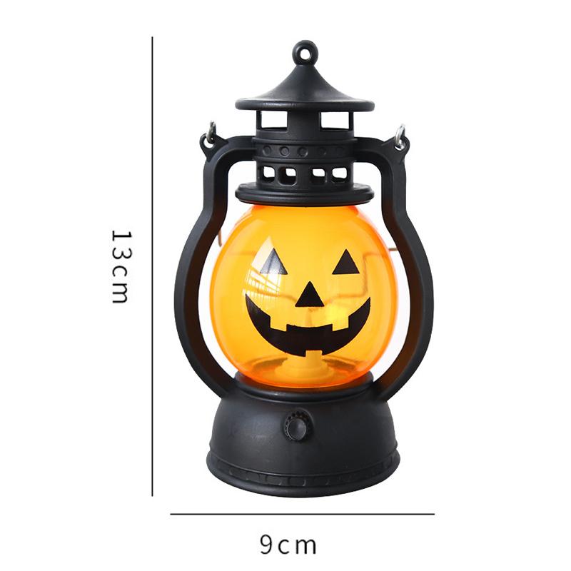 Halloween Decoration Oil Lamp Prop Pumpkin Skull LED Pony Lantern Creative Holiday Bar Party Light Bar Party Atmosphere Props