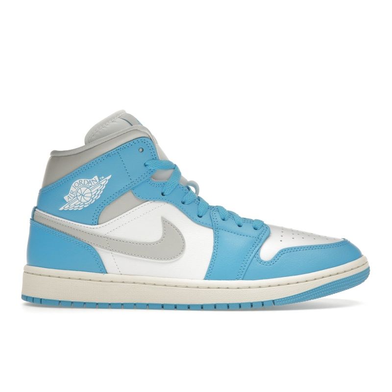 

Air Jordan 1 Mid Dark Powder Blue Women Sneakers Summit-Grey White BQ6472-400 38