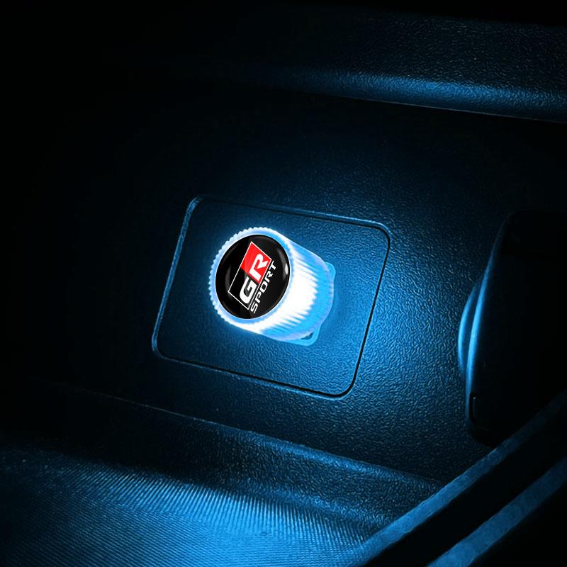 

Новий Автомобільний Міні USB LED Підсвічування Салону Декоративна Атмосферна Лампа для Toyota GR TRD Camry Corolla Yaris Chr Auris Avensis T25 GR світло-синій колір