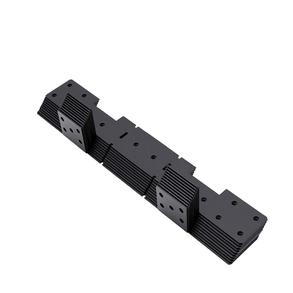 10 stuks Verstelbare Trapleuning Hangers Verborgen Terras Trapleuningen Connectoren voor 2x12 Trapleuningen Compatibel met de Meeste