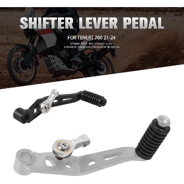 Gear Shift Lever Shifter Foot Pedal Motorcycle Accessories Replacement for Yamaha TENERE 700 Tenere700 2021 2022 2023 2024(Black)