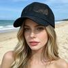 Adjustable Breathable Baseball Hat Hollow Floral Women's Hat Outdoor Sun Hat  Sport Wear