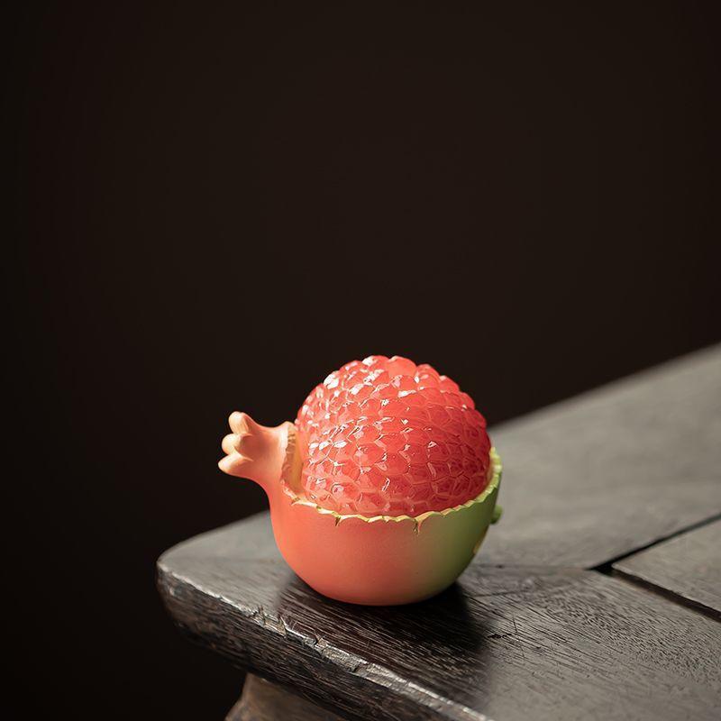 

Chinese Style Pomegranate Incense Burner, Cloud Incense Holder for Sandalwood Agarwood Home Zen Decor