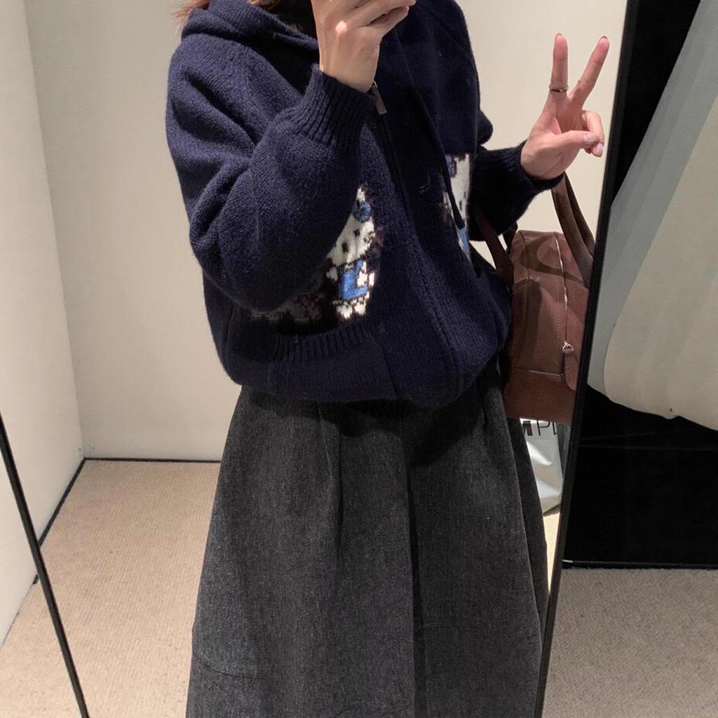 Highly Recommended! Women's Retro Woolen Pleated Slim-Fit Mid-Length Skirt, Korean Minimalist Style for Autumn/Winter.