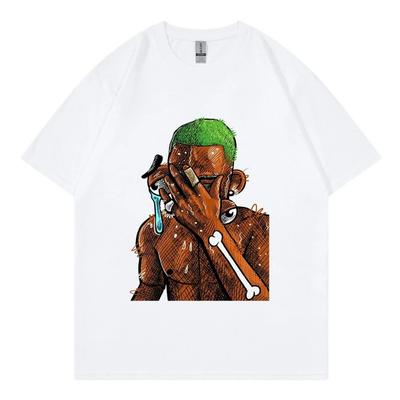 American Street Retro Rap T-shirt Hip-hop Style Men's T-shirt Summer Fashion New Retro Fashion Men's and Women's Streetwear Tops