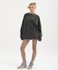 Momentig Momentic Logo Pendant Pigment Long Sleeve T-Shirt [Charcoal]