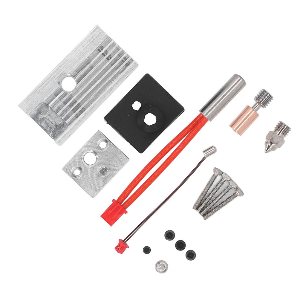 Extruder Heater Block Upgrade Kit Ti Alloy Copper Bimetal Plated Nozzle with Aluminium Radiator for ENDER 3 S1 3D