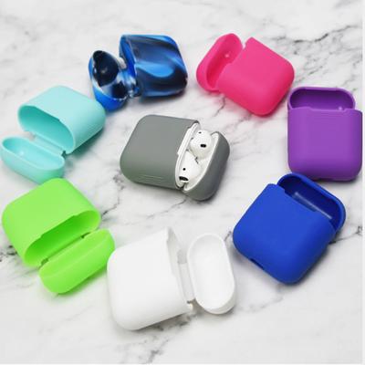 Siliconen Beschermhoesje Voor Apple Airpods Schokbestendige Bluetooth-compatibele Draadloze Oordopjes Cover Huid