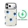 Blue StarsFor Magnetic Phone Case for IPhone 17 16 15 14 13 Pro Max Plus Single Double-layer Tough Case