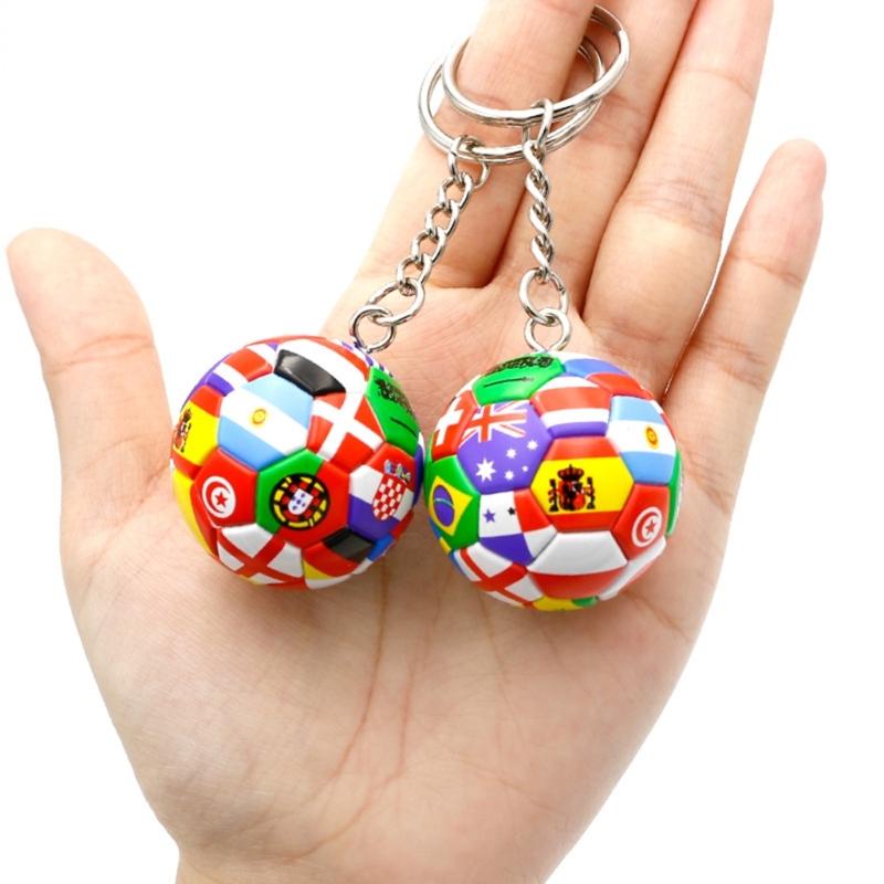 Fashionable Soccer Keychain Charm Sturdy Pendant Practical Decoration Perfect Gifts for Football Players and Fans