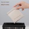 Compact PU Pouch: Spring Clip Closure for Earphones, Data Cables, Coins, or Lipstick Storage