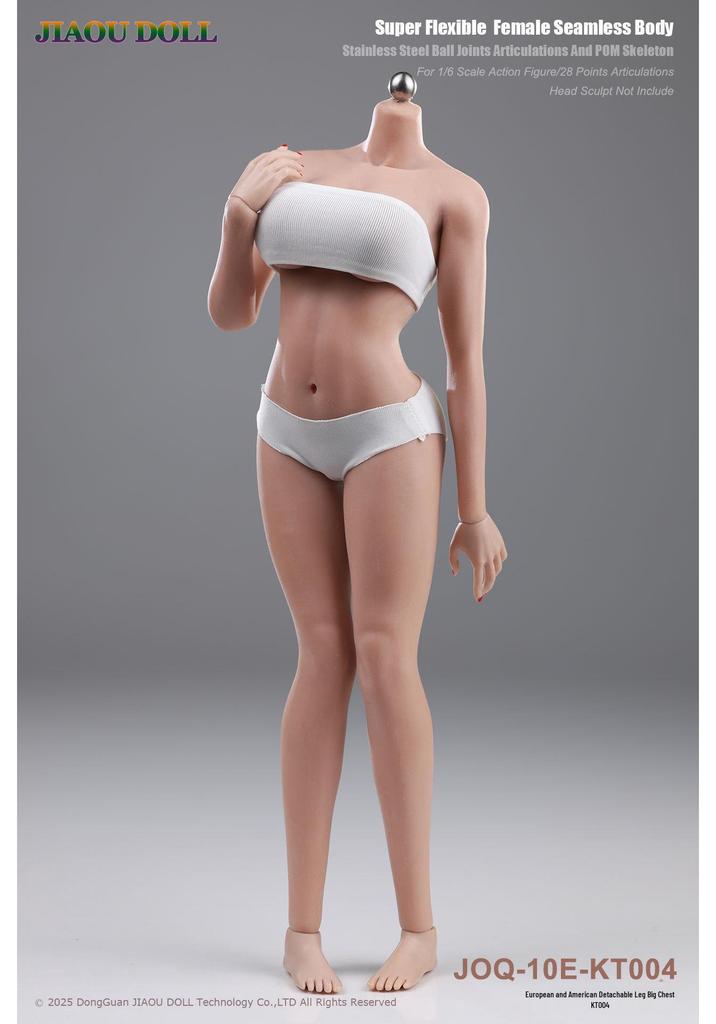 JIAOU DOLL 3rd Gen European Big Bust Movable Rubber-Coated Female Body Model JOQ-10E