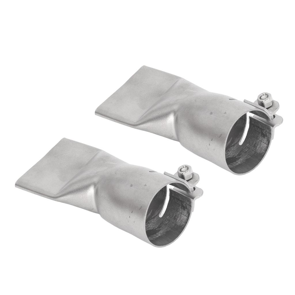2 Stück 40mm Flach Weithals Schweißdüse Edelstahl Hitzebeständig für Heißluftschweißgerät PP PVC Kunststoffplattenauslass