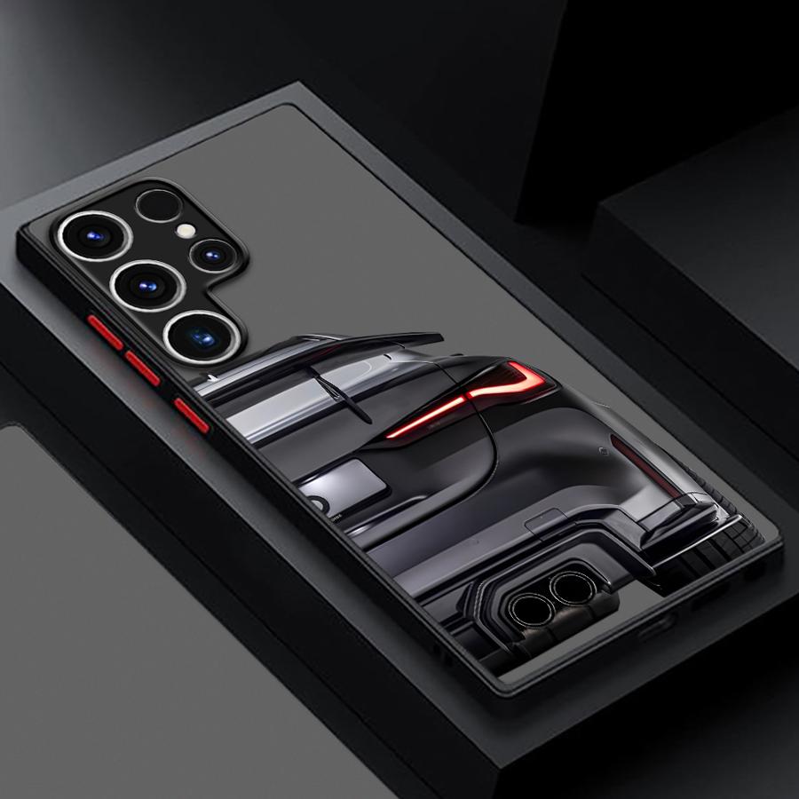 Cool WM Dream Car Tail Phone Case for Samsung Galaxy S23 S24 Ultra S22 S21 S20 S10 Plus S23 FE S9 Shockproof Matte Cover