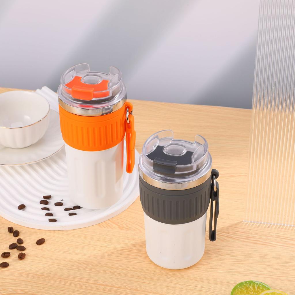 316 Nerezový vakuový šálek na kávu Venkovní kancelářská přenosná rukojeť s otevřeným šálkem na pití s jedním tlačítkem.