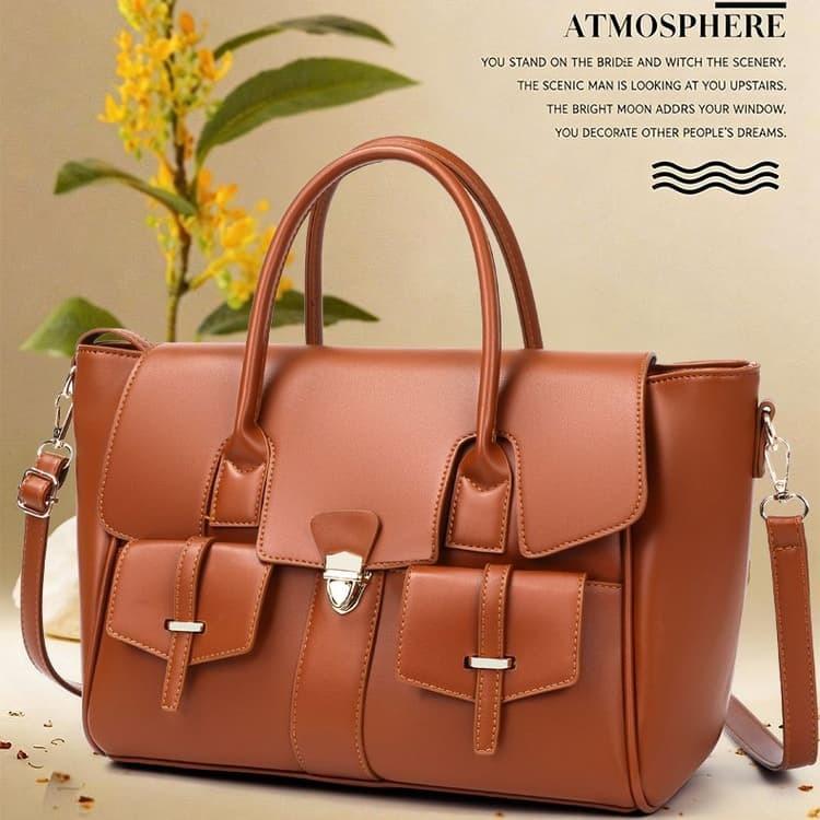 Retro Portable Messenger Business Women's Bag