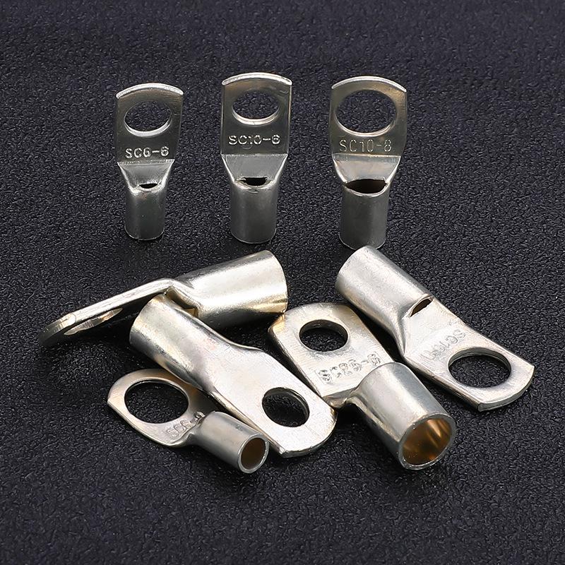 60-Piece Silver Copper Wire Crimp Terminal Set - SC Series