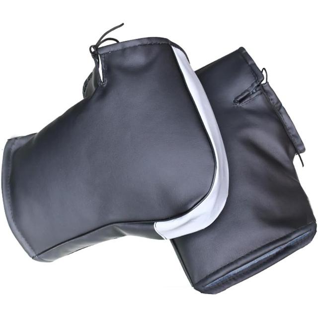 

Motorcycle Handlebar Gloves Windproof Warm Handlebar Mittens Waterproof Handlebar Muffs Hand Warmer Gloves Universal PU Leather Riding Cycling Gloves big diameter hand muffs