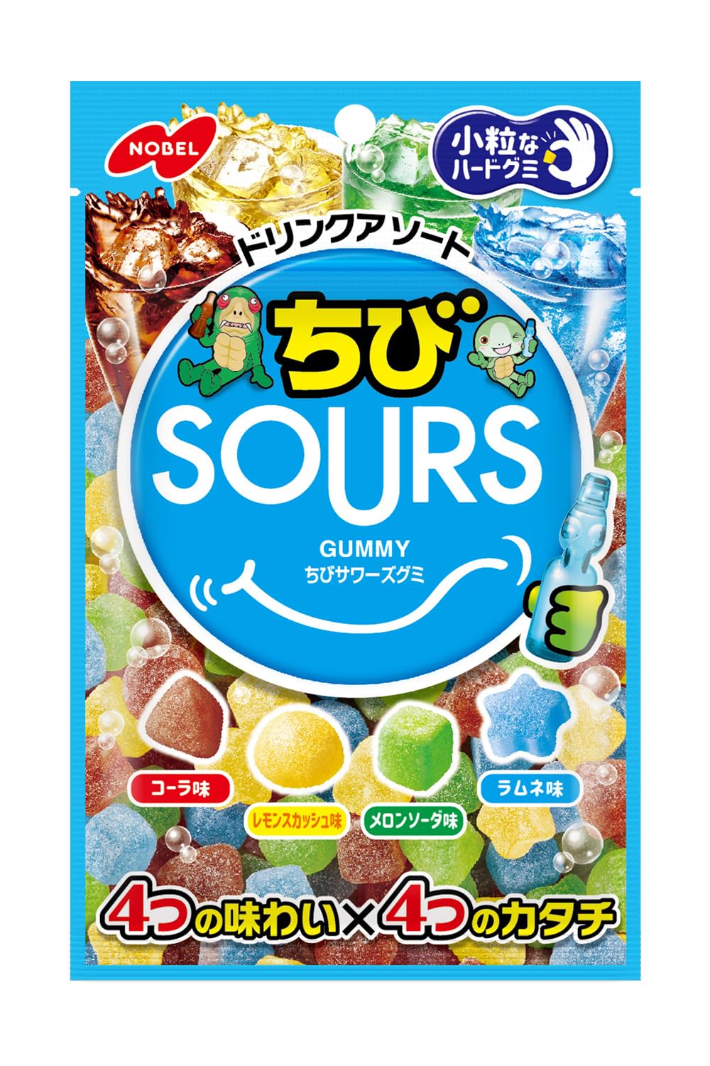 

Ассорти из газированных напитков Nobel Seika Chibi Sours 80 г x 6 шт.
