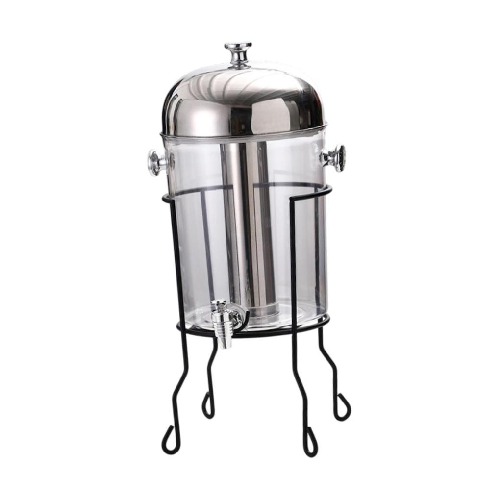 8L Commercial Juice Dispenser with Bracket Multipurpose for Large Gatherings Black