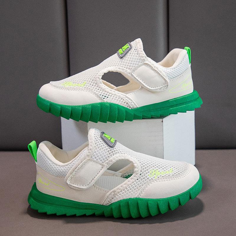 Kinder Sandalen Jungen Mädchen Atmungsaktive Mesh Weiche Unterseite Strand Schuhe