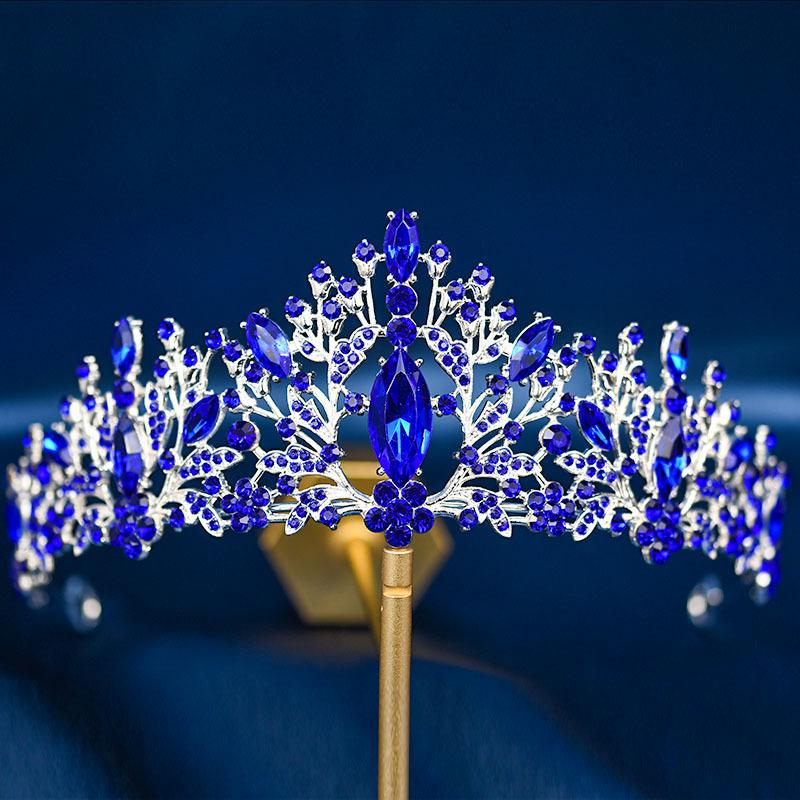 Bridal Tiara Crown Wedding Dress Hair Accessories Stage Host Welcome Baroque Queen Birthday Jewelry Women