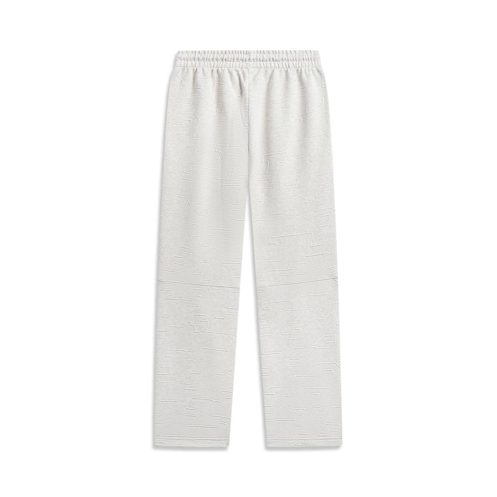 Li Ning Wade Series Straight Loose Solid Color Casual Pants Men Bottoms AKLW007-4