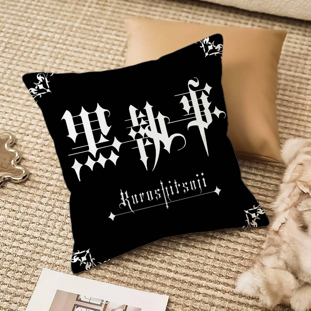 Аниме B-Black B-Butler Наволочка Антипылевой клещ Невидимая молния Диван Кровать 12x12Inch
