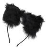 Artificial Furry Cat Ears Headband Women Headwear Hairband for Party Cosplay Daily Life